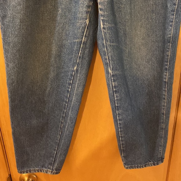 Chic Vintage Mom Jeans Pleated Tapered High Rise Made in USA Plus Size 16-18 - Picture 6 of 12
